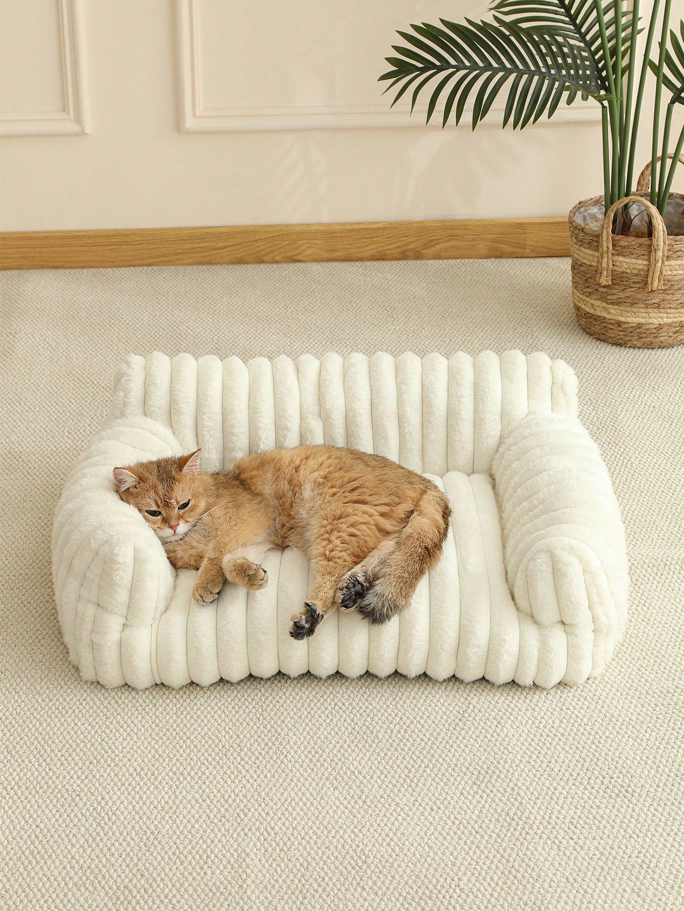 猫用ソファネスト 柔らかい猫ハウス 通気性良好 小型 / 中型 / 大型猫対応 オールシーズン使用可能