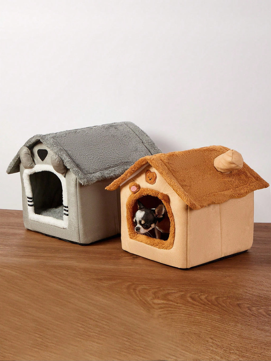 閉じ込め式 四季用 猫犬ベッド 冬暖かい ペット避難小屋