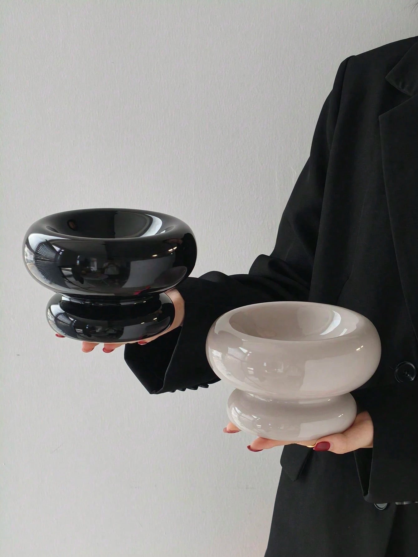 高台式 セラミックペットボウル 滑り止め付き ミニマルデザイン 猫犬用フィーダー