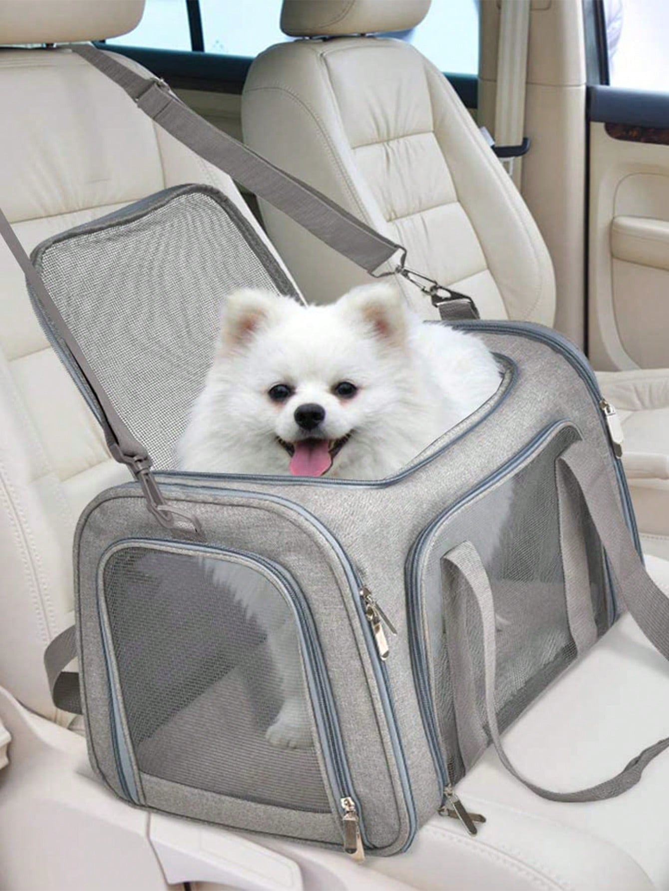 1個 通気性ペットキャリーバッグ 犬用 アウトドア 犬の外出 犬用品 子犬用 猫キャリー 犬キャリー 犬バッグ