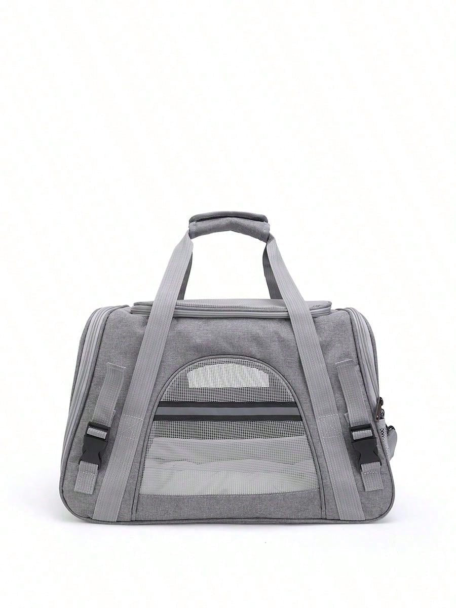 ペットキャリーバッグ 小型犬・中型猫用 最大 6.8kg（15 ポンド相当）対応 手提げ・ショルダー両対応 旅行・飛行機使用可能